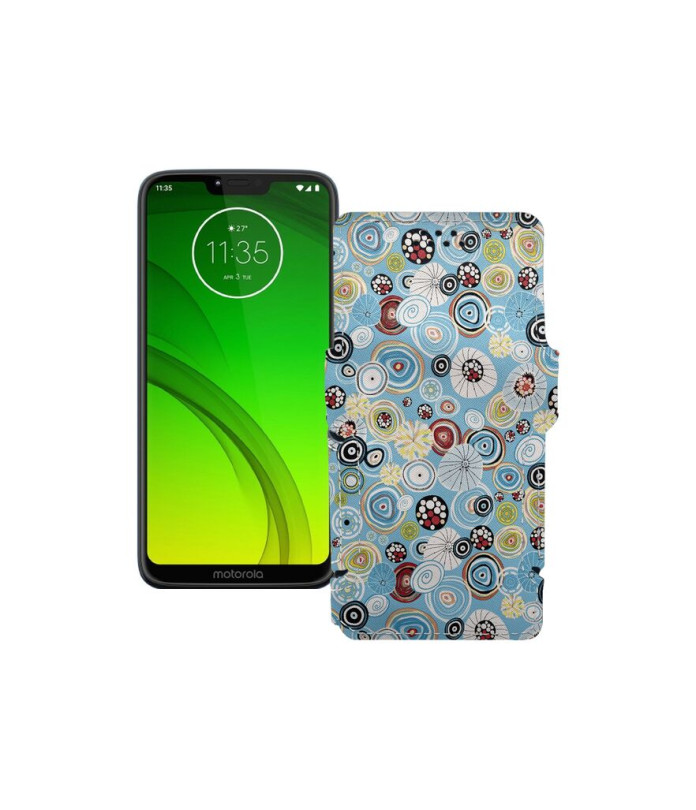 Чохол-книжка з екошкіри для телефону Motorola Moto G7