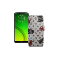 Чохол-книжка з екошкіри для телефону Motorola Moto G7