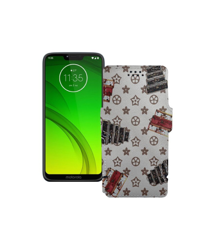 Чохол-книжка з екошкіри для телефону Motorola Moto G7