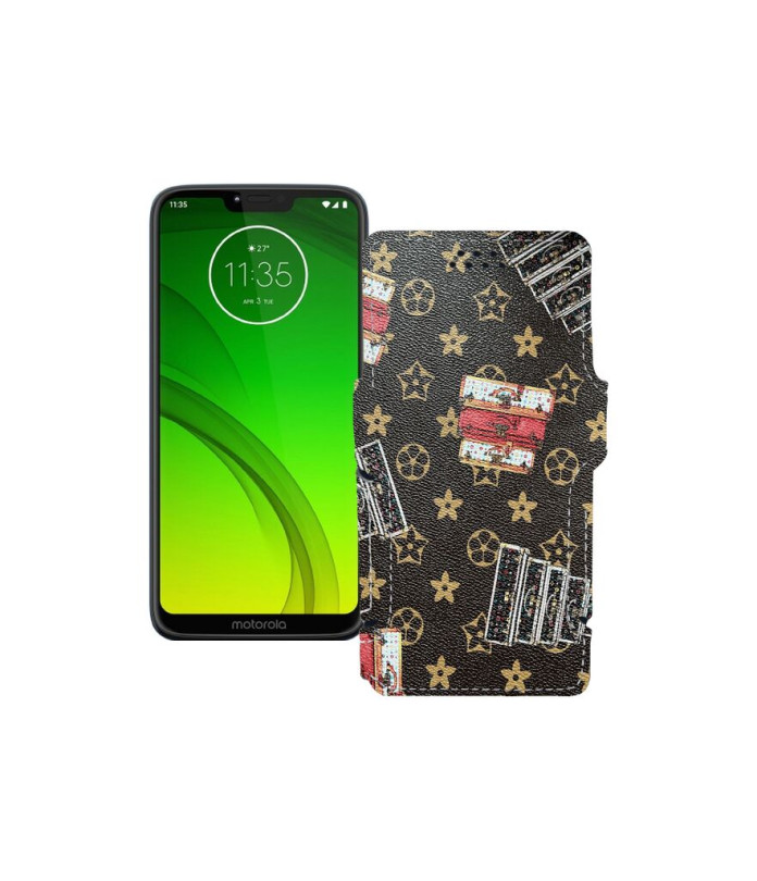 Чохол-книжка з екошкіри для телефону Motorola Moto G7