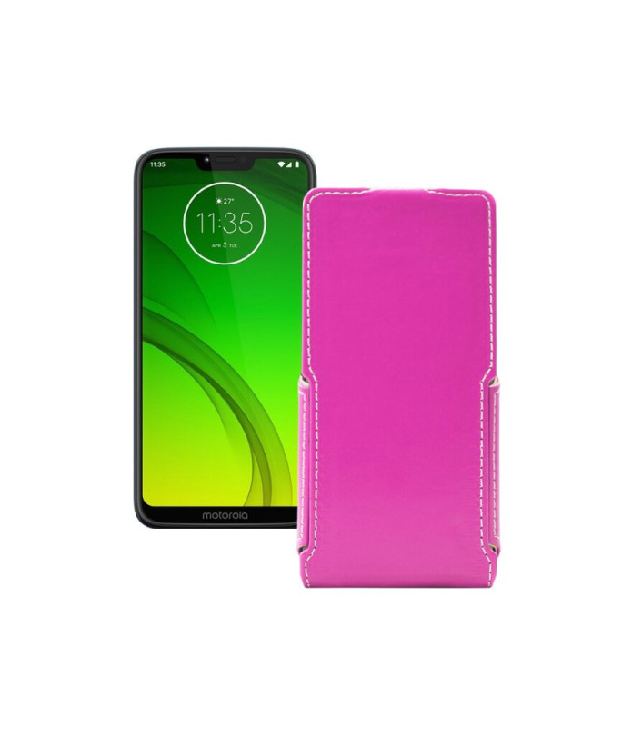 Чохол-флип з екошкіри для телефону Motorola Moto G7