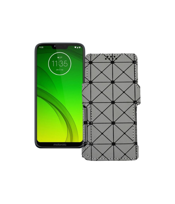 Чохол-книжка з екошкіри для телефону Motorola Moto G7