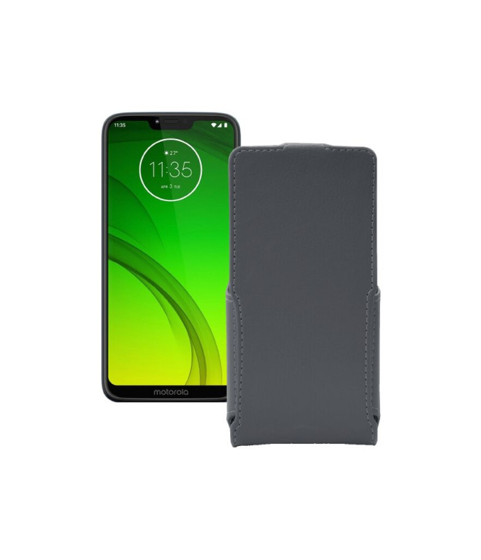 Чохол-флип з екошкіри для телефону Motorola Moto G7