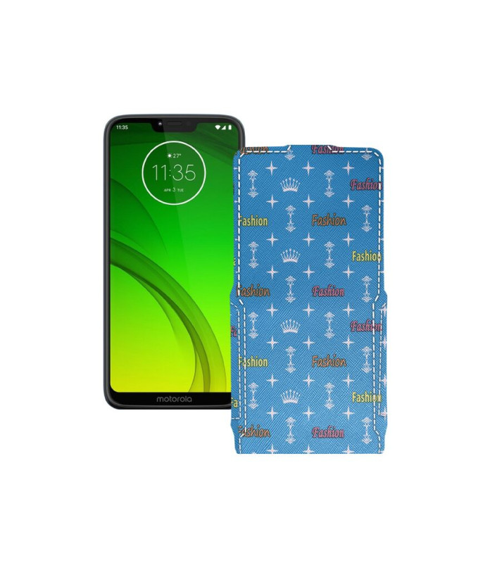 Чохол-флип з екошкіри для телефону Motorola Moto G7