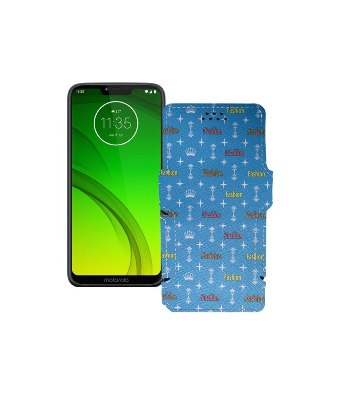 Чохол-книжка з екошкіри для телефону Motorola Moto G7