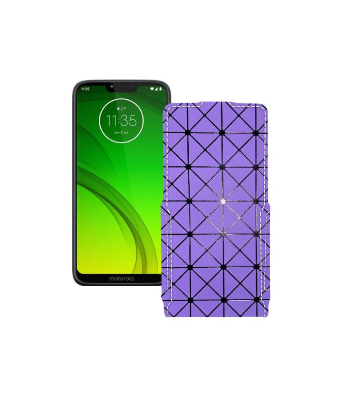 Чохол-флип з екошкіри для телефону Motorola Moto G7