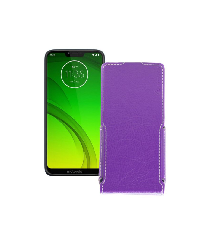 Чохол-флип з екошкіри для телефону Motorola Moto G7