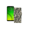 Чохол-книжка з екошкіри для телефону Motorola Moto G7