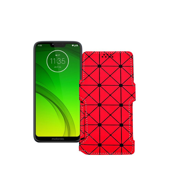 Чохол-книжка з екошкіри для телефону Motorola Moto G7