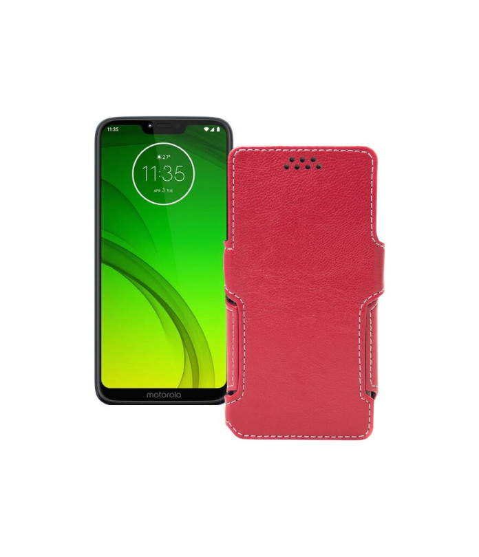 Чохол-книжка з екошкіри для телефону Motorola Moto G7