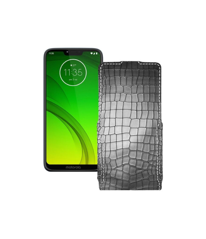 Чохол-флип з екошкіри для телефону Motorola Moto G7