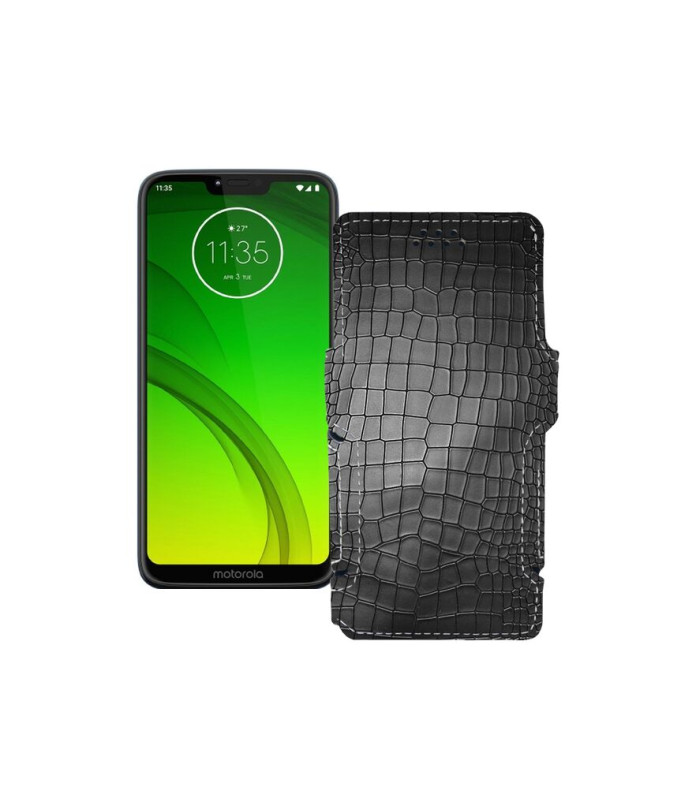 Чохол-книжка з екошкіри для телефону Motorola Moto G7