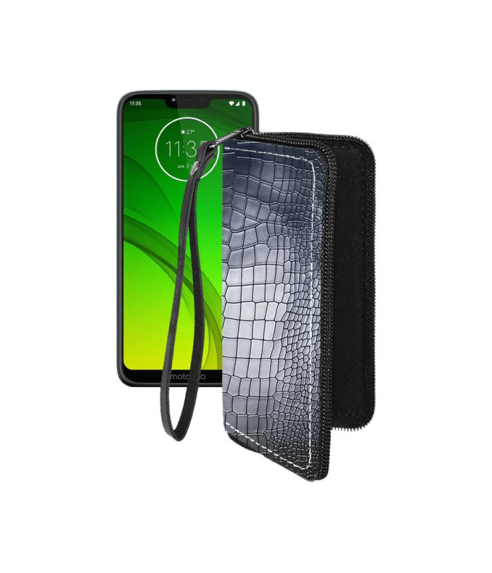 Чохол-гаманець з екошкіри для телефону Motorola Moto G7