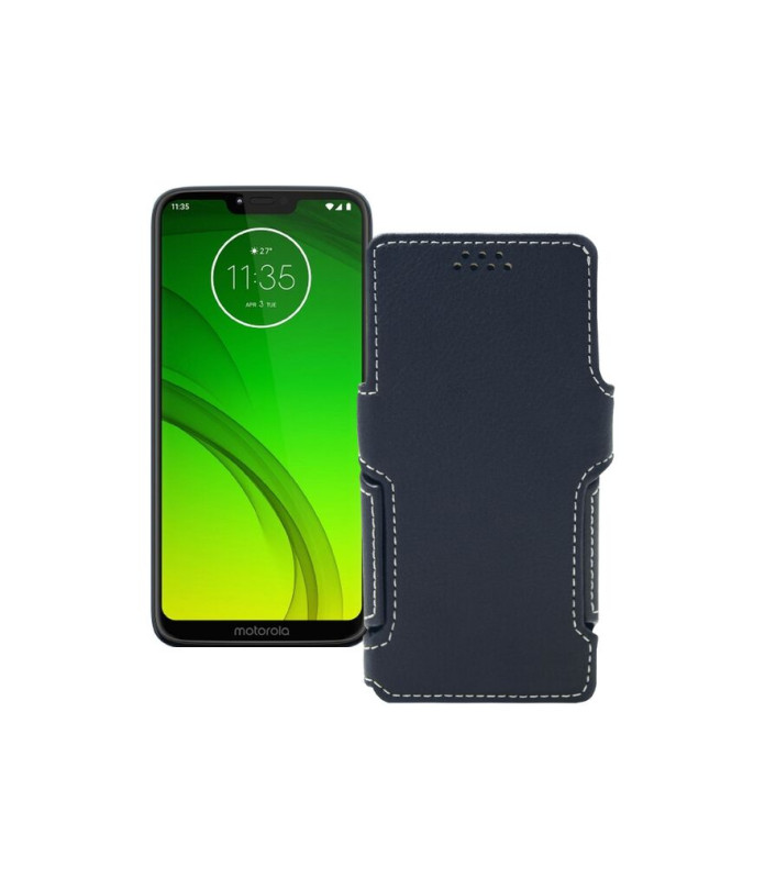 Чохол-книжка з екошкіри для телефону Motorola Moto G7