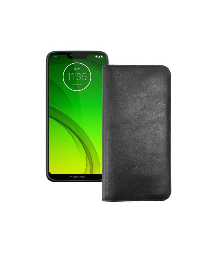 Портмоне з шкіри для телефону Motorola Moto G7