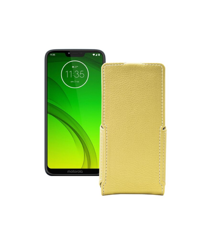 Чохол-флип з екошкіри для телефону Motorola Moto G7