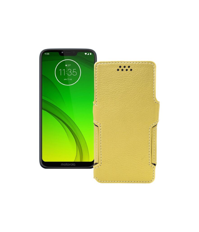 Чохол-книжка з екошкіри для телефону Motorola Moto G7