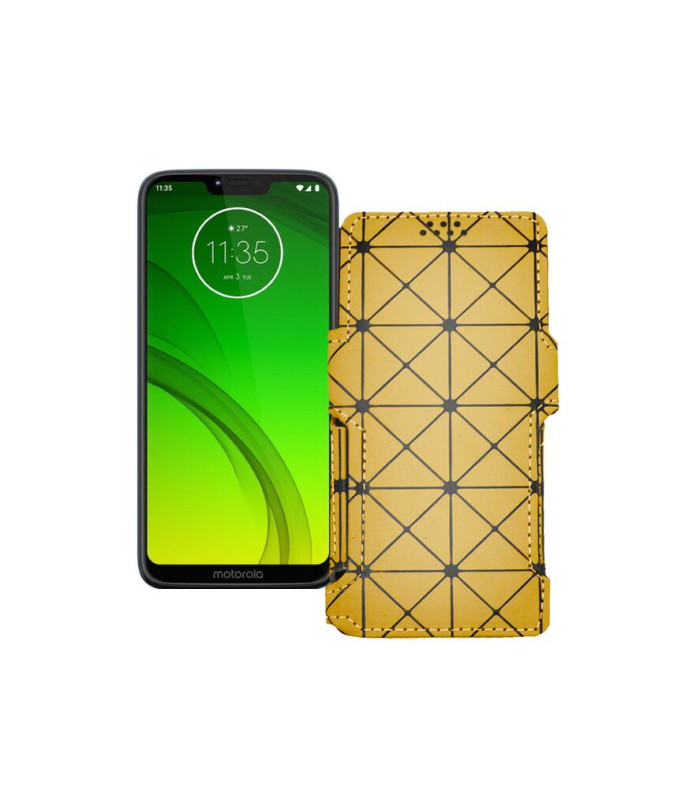 Чохол-книжка з екошкіри для телефону Motorola Moto G7