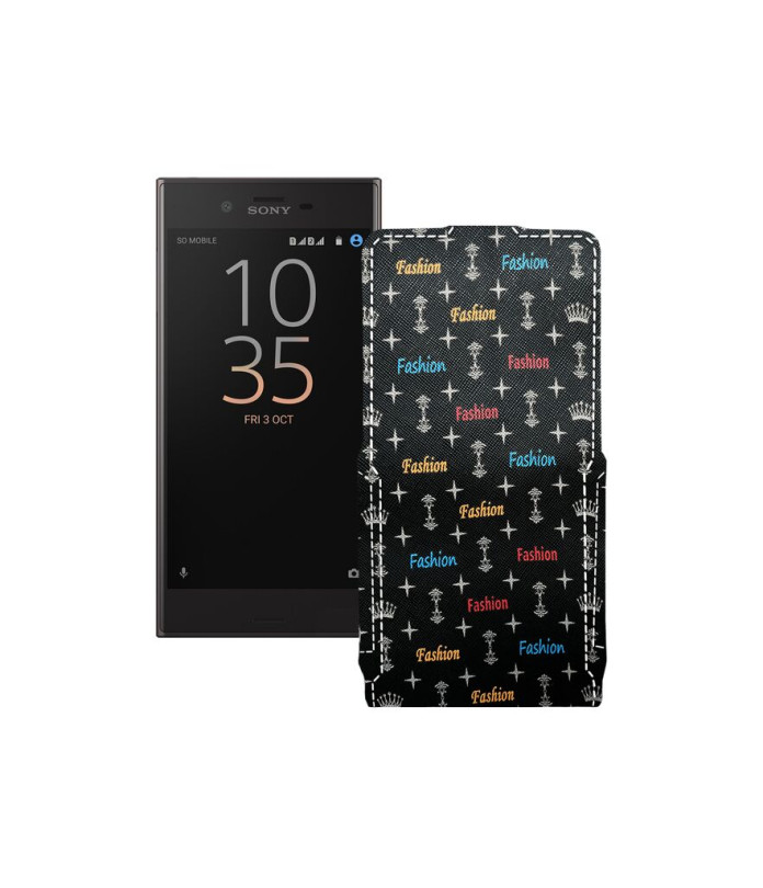 Чохол-флип з екошкіри для телефону Sony Xperia XZ F8331