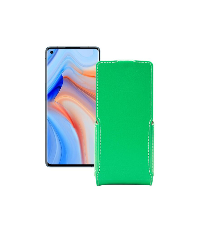 Чохол-флип з екошкіри для телефону OPPO Reno 4 Pro