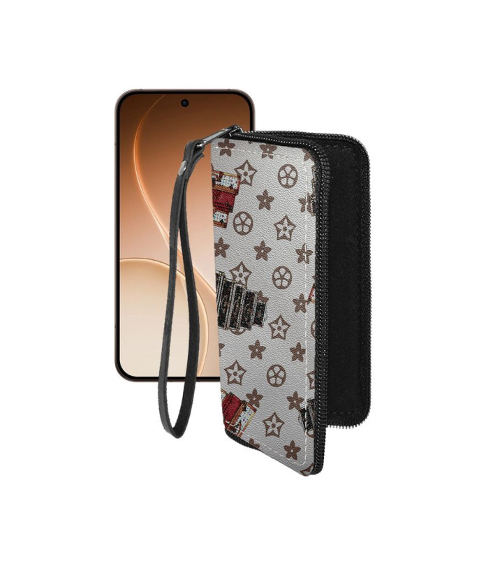 Чохол-гаманець з екошкіри для телефону OPPO Reno15 Pro Mini 5G