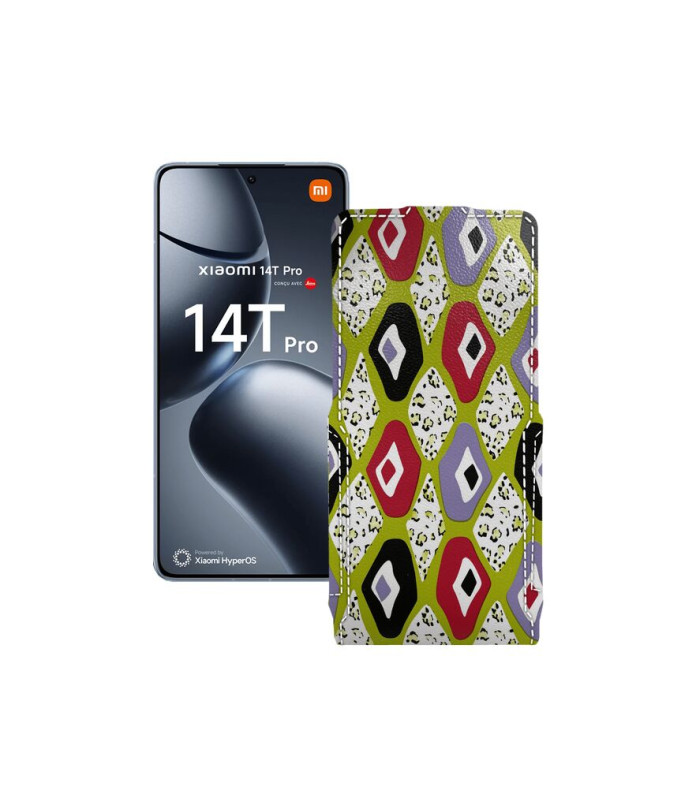Чохол-флип з екошкіри для телефону Xiaomi 14T Pro