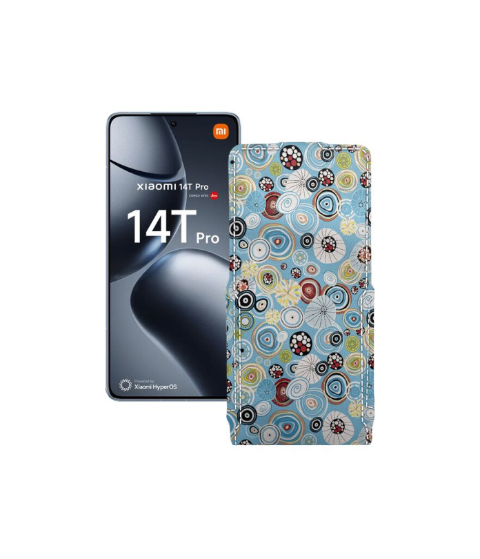Чохол-флип з екошкіри для телефону Xiaomi 14T Pro