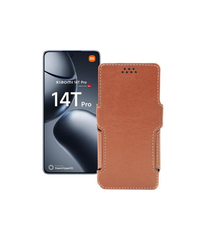 Чохол-книжка з екошкіри для телефону Xiaomi 14T Pro