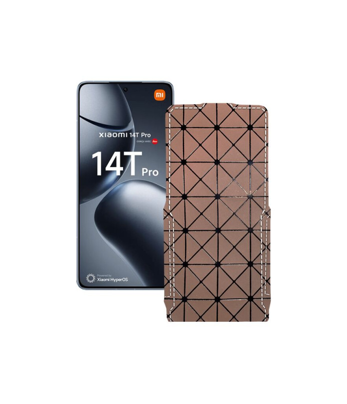 Чохол-флип з екошкіри для телефону Xiaomi 14T Pro