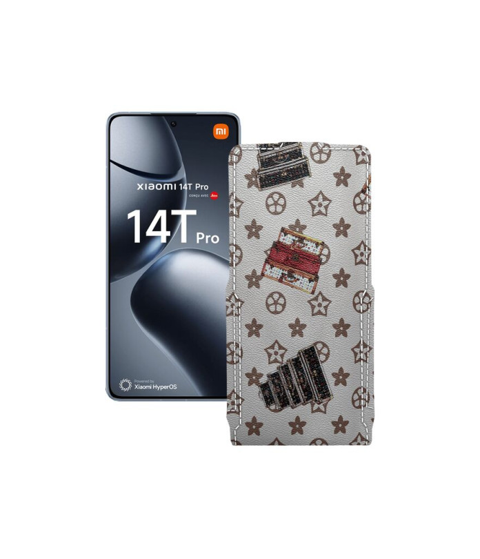 Чохол-флип з екошкіри для телефону Xiaomi 14T Pro