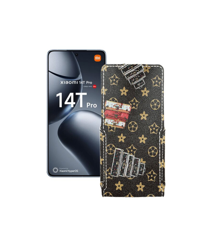 Чохол-флип з екошкіри для телефону Xiaomi 14T Pro