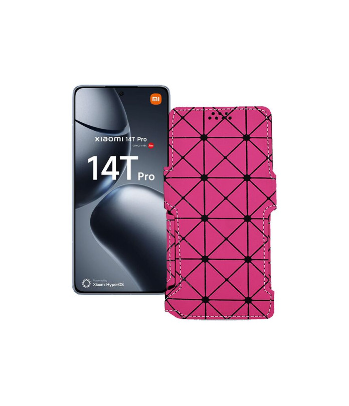 Чохол-книжка з екошкіри для телефону Xiaomi 14T Pro