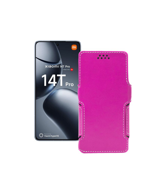 Чохол-книжка з екошкіри для телефону Xiaomi 14T Pro