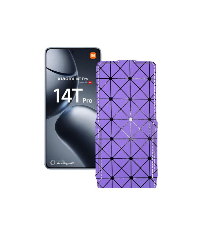 Чохол-флип з екошкіри для телефону Xiaomi 14T Pro