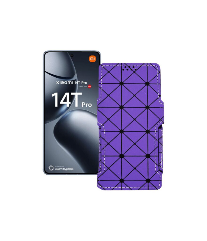 Чохол-книжка з екошкіри для телефону Xiaomi 14T Pro