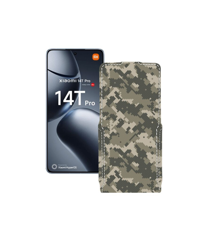 Чохол-флип з екошкіри для телефону Xiaomi 14T Pro