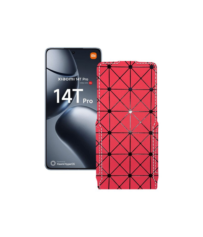 Чохол-флип з екошкіри для телефону Xiaomi 14T Pro