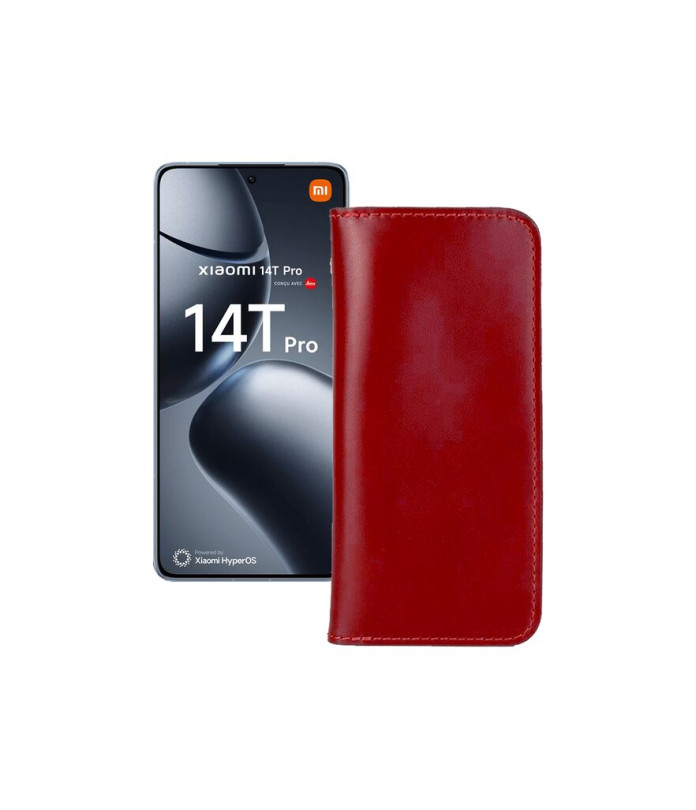 Портмоне з шкіри для телефону Xiaomi 14T Pro