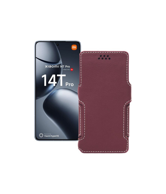 Чохол-книжка з екошкіри для телефону Xiaomi 14T Pro