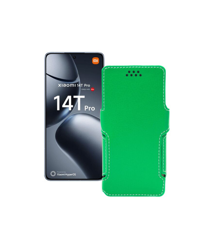 Чохол-книжка з екошкіри для телефону Xiaomi 14T Pro