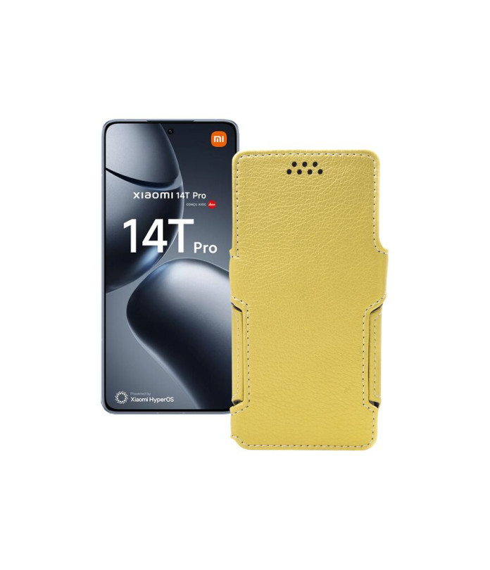 Чохол-книжка з екошкіри для телефону Xiaomi 14T Pro