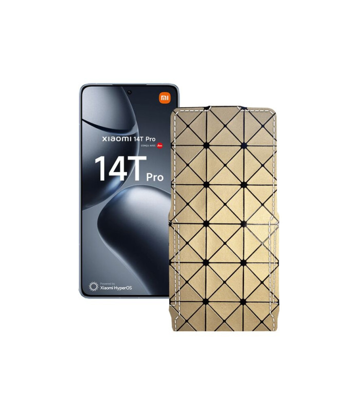 Чохол-флип з екошкіри для телефону Xiaomi 14T Pro