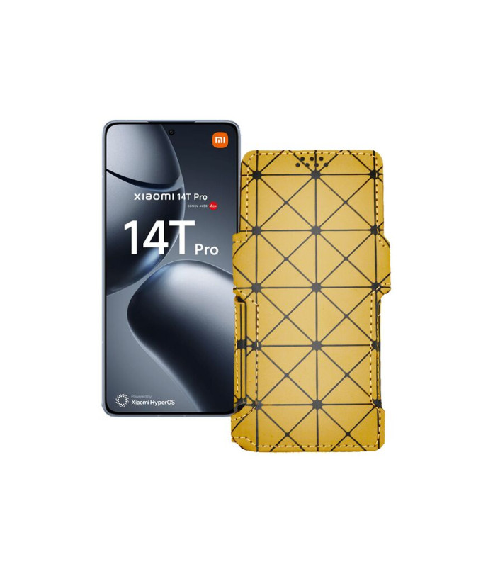 Чохол-книжка з екошкіри для телефону Xiaomi 14T Pro