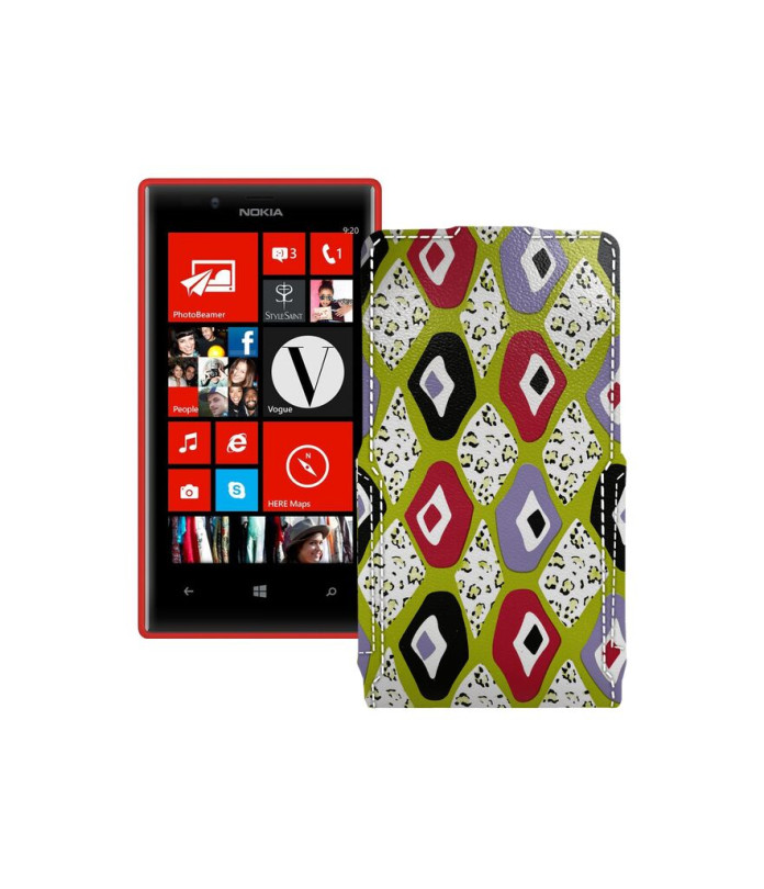 Чохол-флип з екошкіри для телефону Nokia Lumia 720