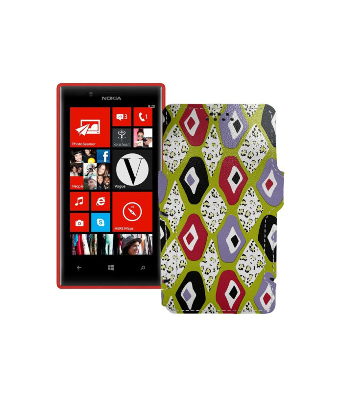 Чохол-книжка з екошкіри для телефону Nokia Lumia 720