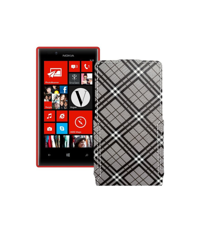 Чохол-флип з екошкіри для телефону Nokia Lumia 720