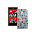 Чохол-флип з екошкіри для телефону Nokia Lumia 720