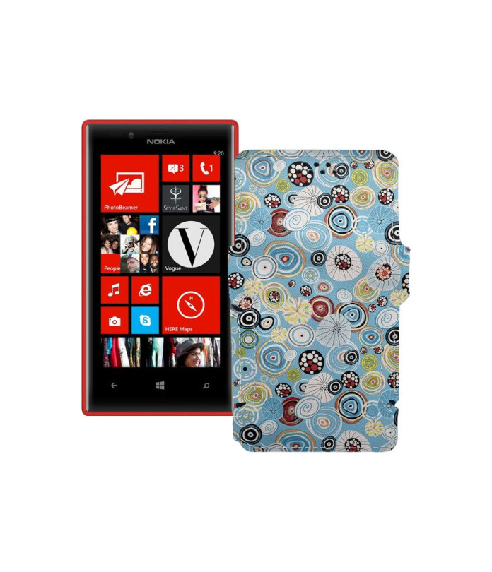 Чохол-книжка з екошкіри для телефону Nokia Lumia 720