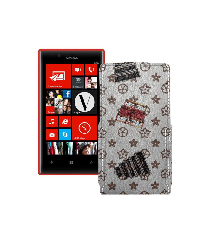 Чохол-флип з екошкіри для телефону Nokia Lumia 720