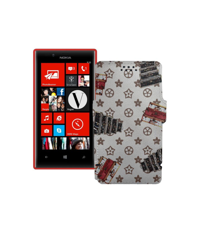 Чохол-книжка з екошкіри для телефону Nokia Lumia 720